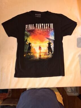Final Fantasy VII Rebirth Adult Unisex Size Meduim Graphic Tee T-Shirt Black